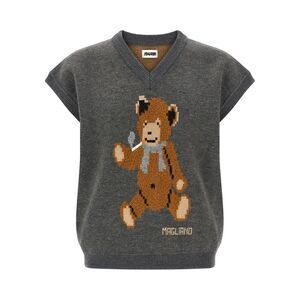 Magliano Gray Wool Men's Sweatshirt